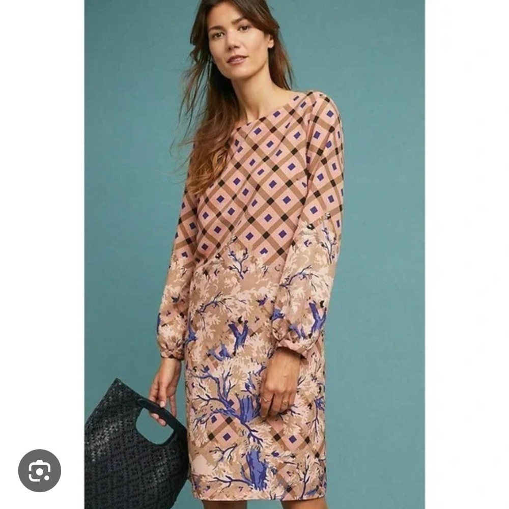 NWT $278 Anthropologie Ottod'Ame Mara Tunic Dress Long Sleeve Size 8